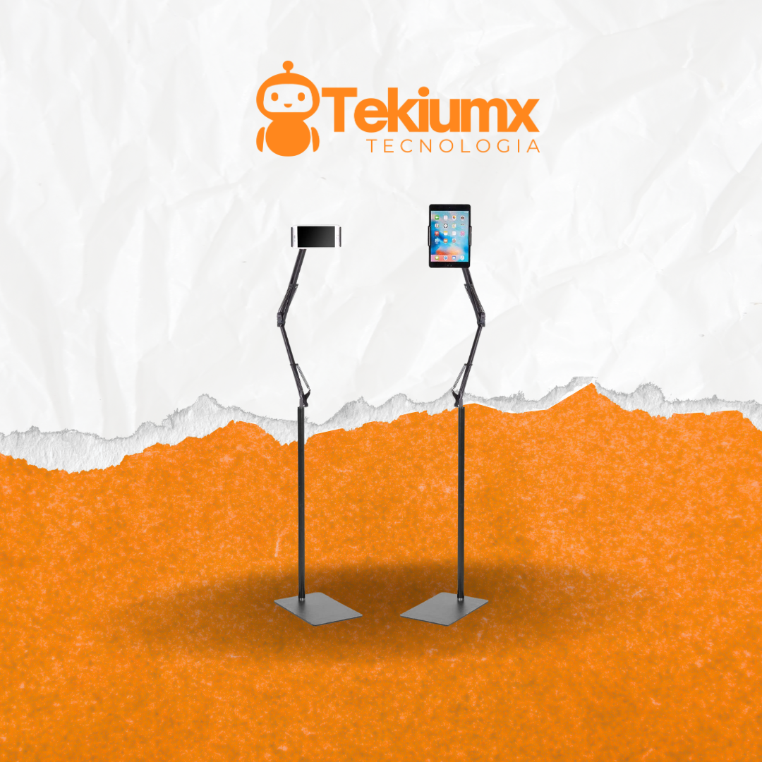 Soporte de Suelo para Tabletas y Teléfonos – Manos Libres con Estabilidad Total