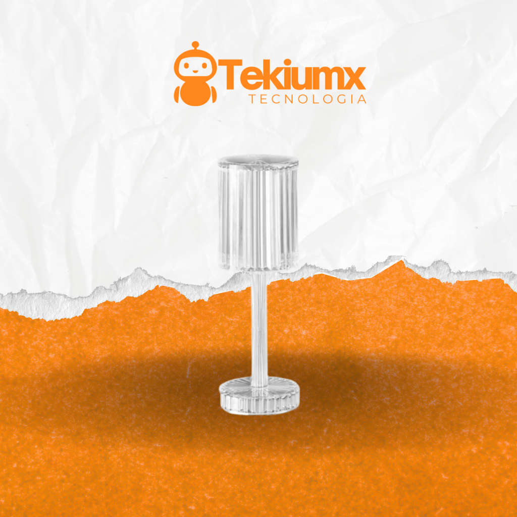 Lámpara de mesa de cristal