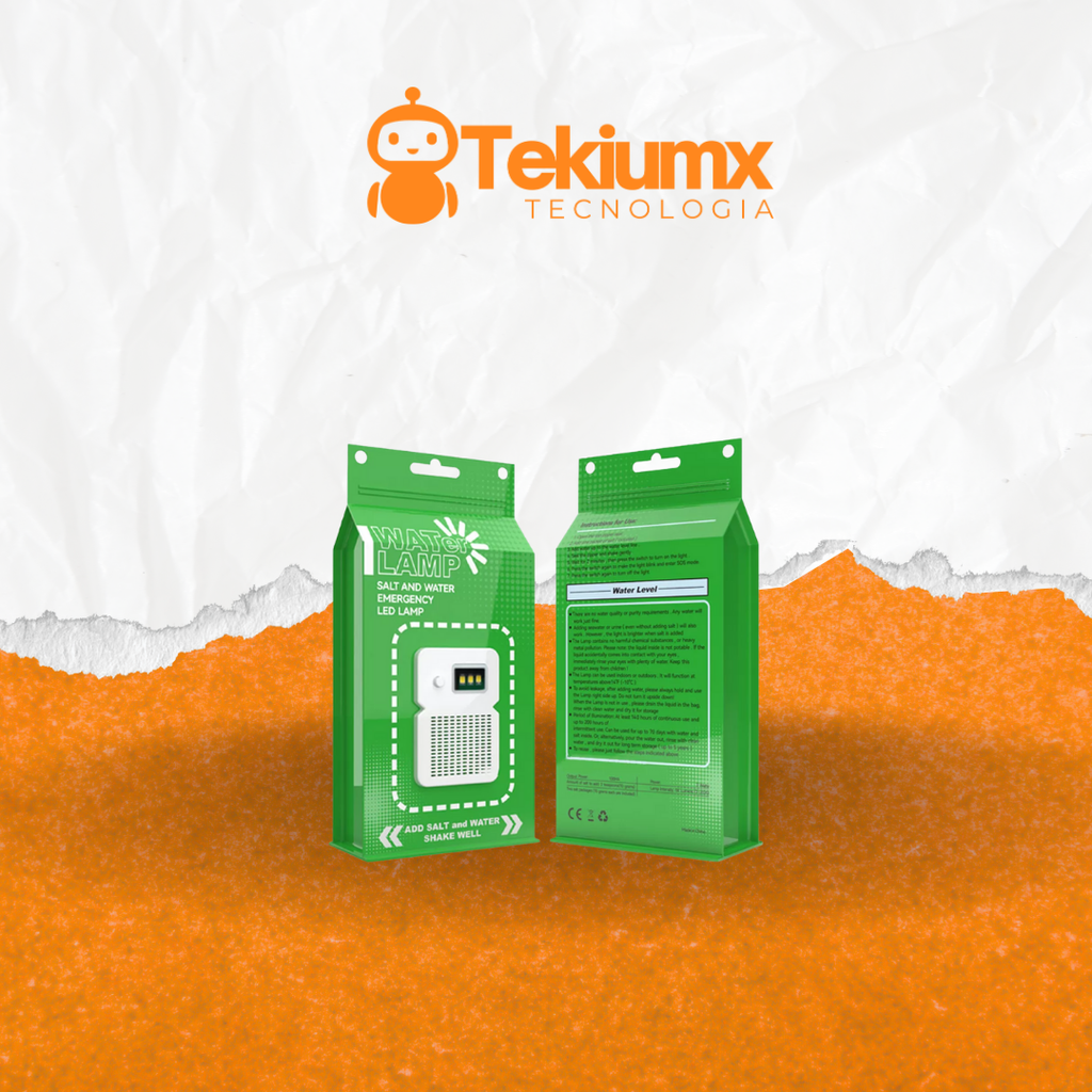 Lámpara LED portátil de agua salada