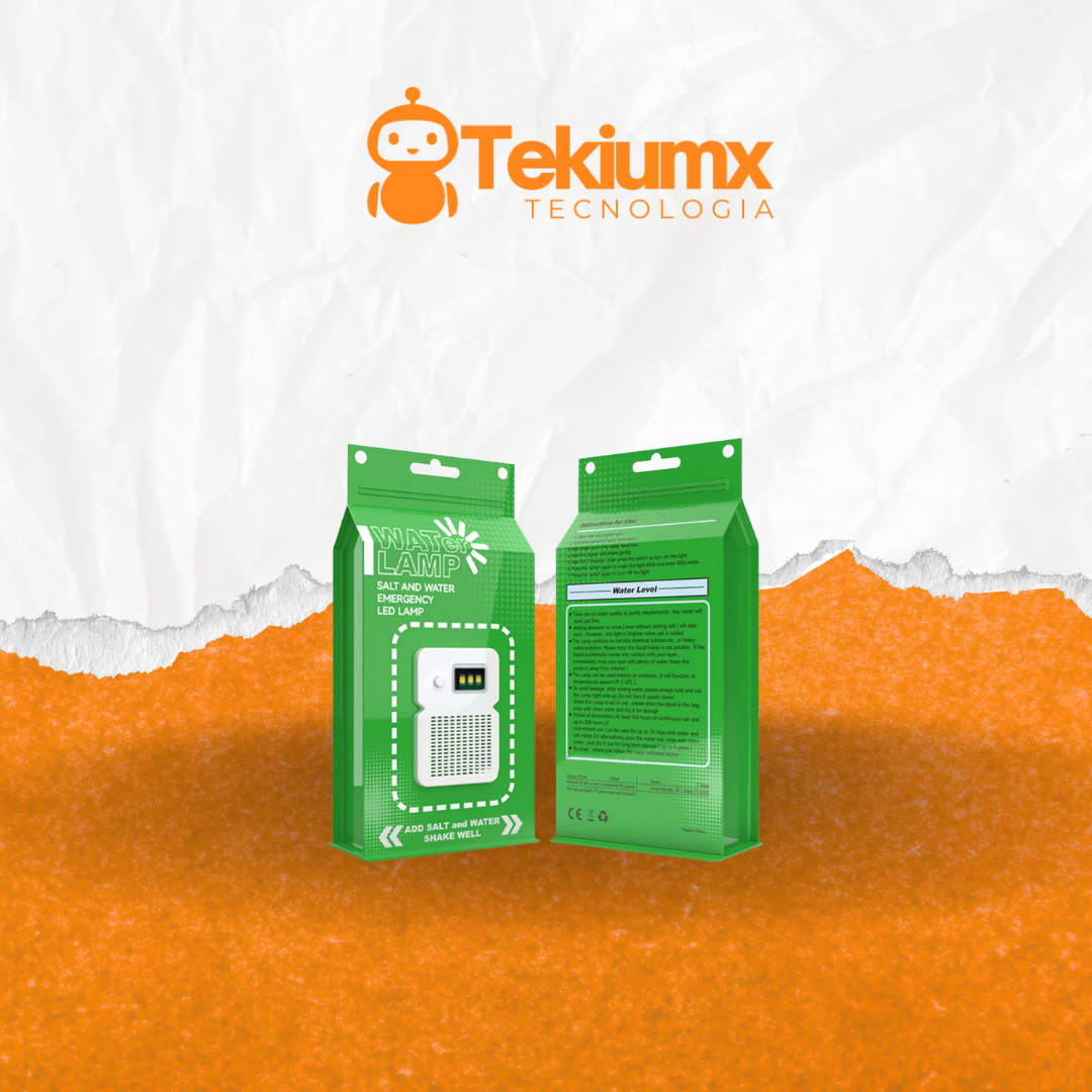 Lámpara LED portátil de agua salada