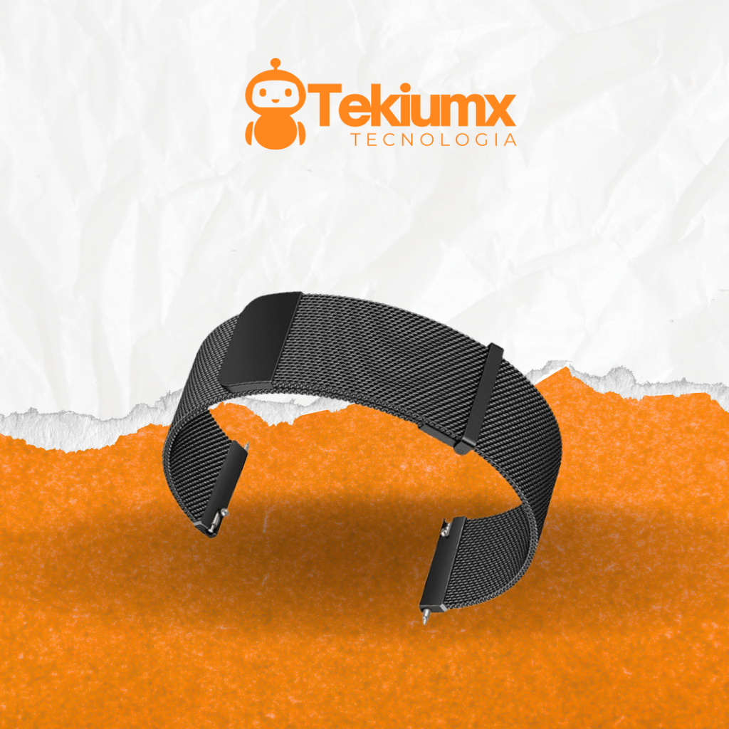 Correa smartwatch PRO metálica negro