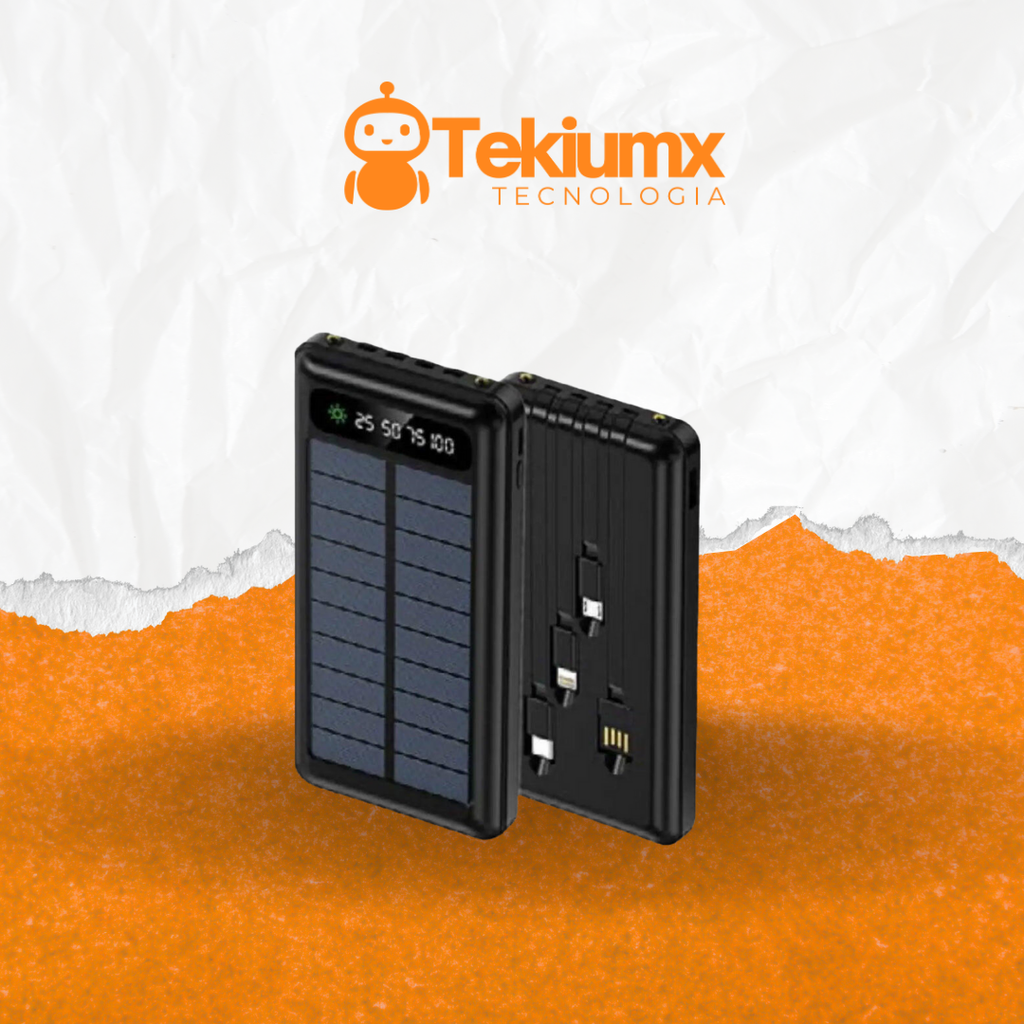 Powerbank con carga solar 10.000 mAh