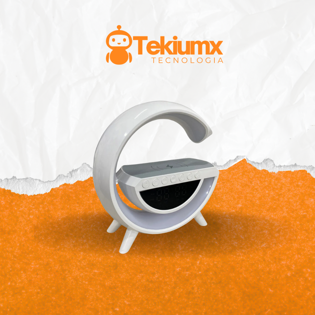 Altavoz Bluetooth G 3 en 1 + Cargador inalámbrico + Lámpara Led