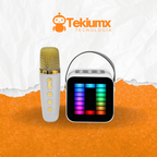 Mini Micrófono con Altavoz Bluetooth con Luz RGB