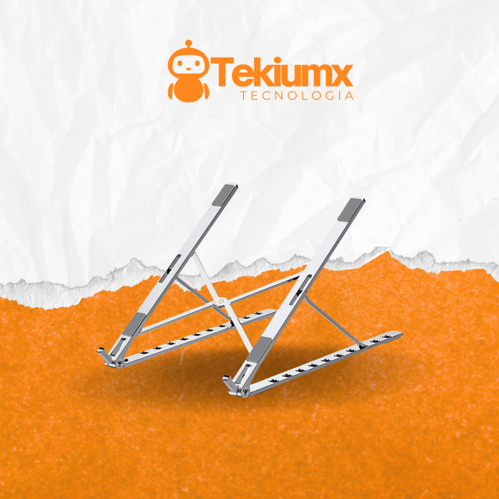 Soporte para ordenador y Tablet de Aleación de Aluminio – Plegable y Ajustable