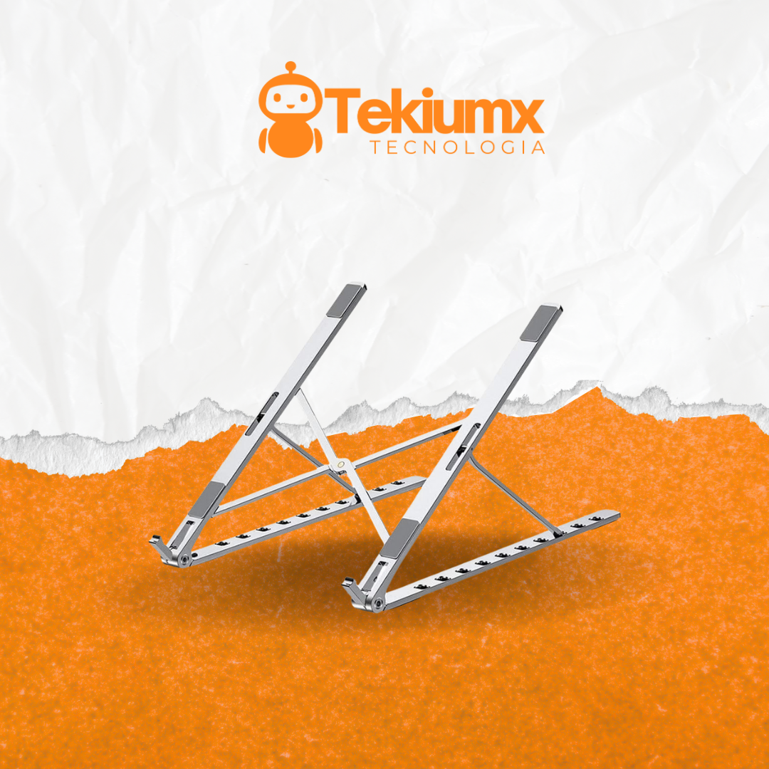 Soporte para ordenador y Tablet de Aleación de Aluminio – Plegable y Ajustable