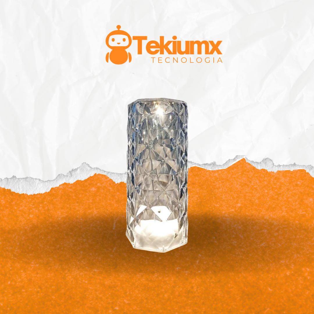 Lámpara LED con diamantes de cristal de 16colores