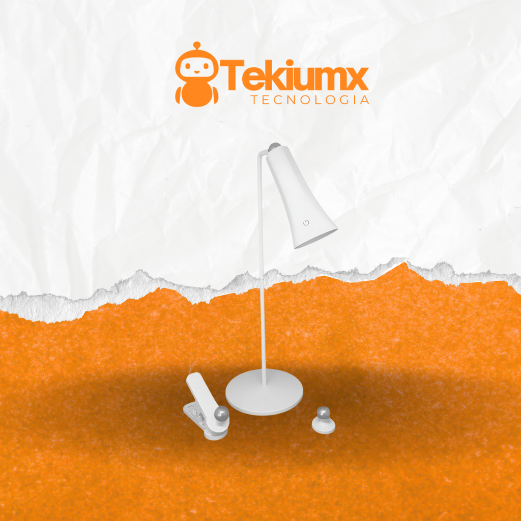 Lámpara de escritorio 4 en 1 ( blanco negro )