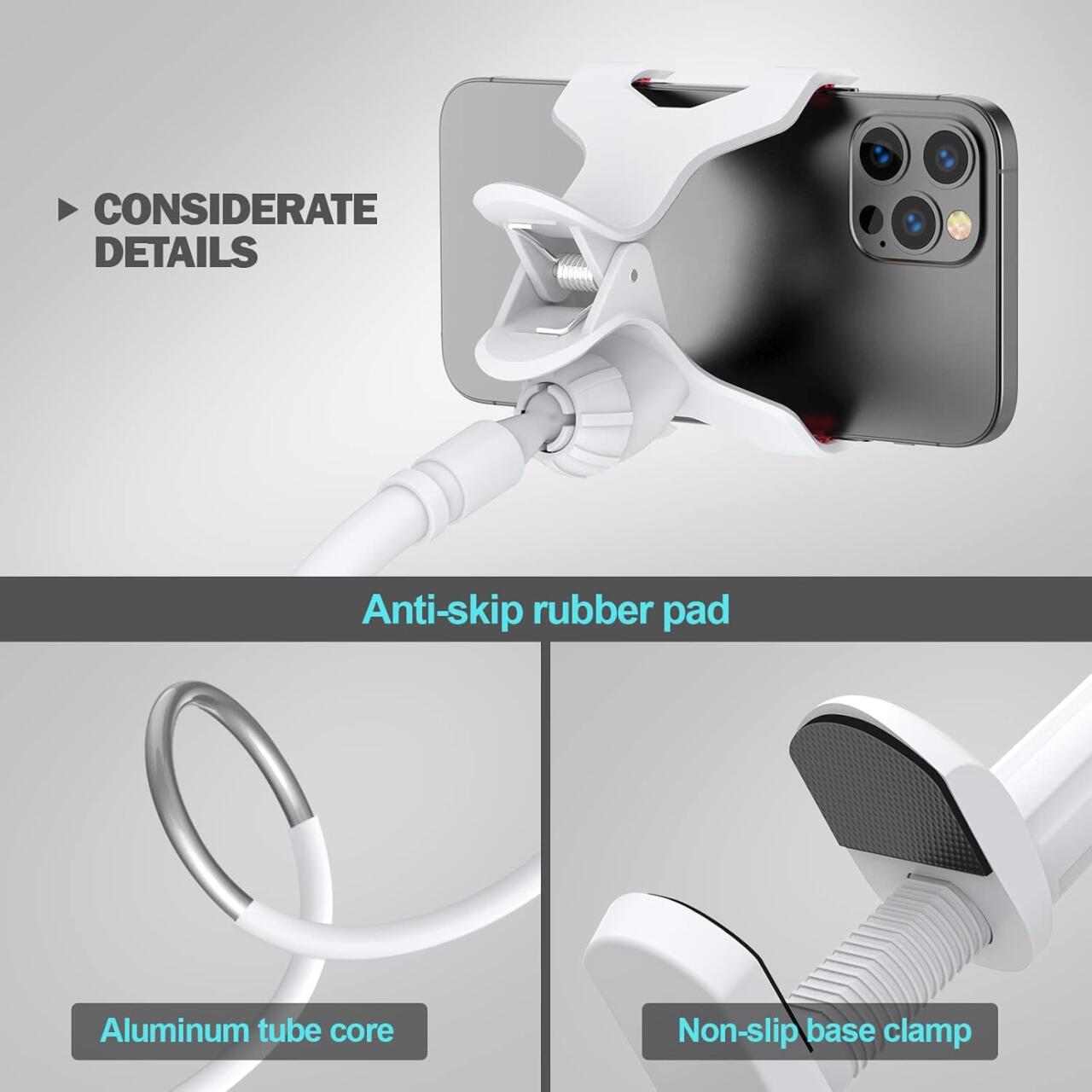 soportes de brazo flexible tipo “lazy arm” para escritorio