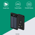Powerbank con carga solar 10.000 mAh