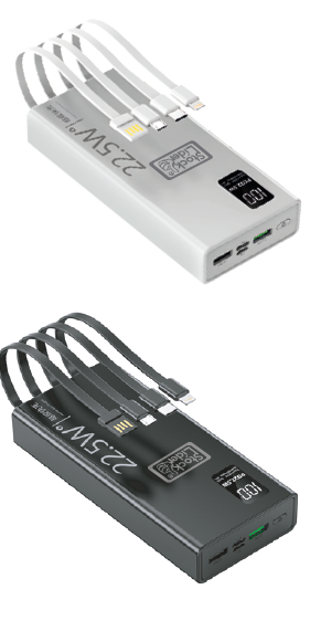 Powerbank carga rápida 20.000mAh