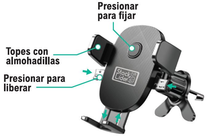 Soporte móvil fijación automática