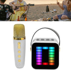 Mini Micrófono con Altavoz Bluetooth con Luz RGB